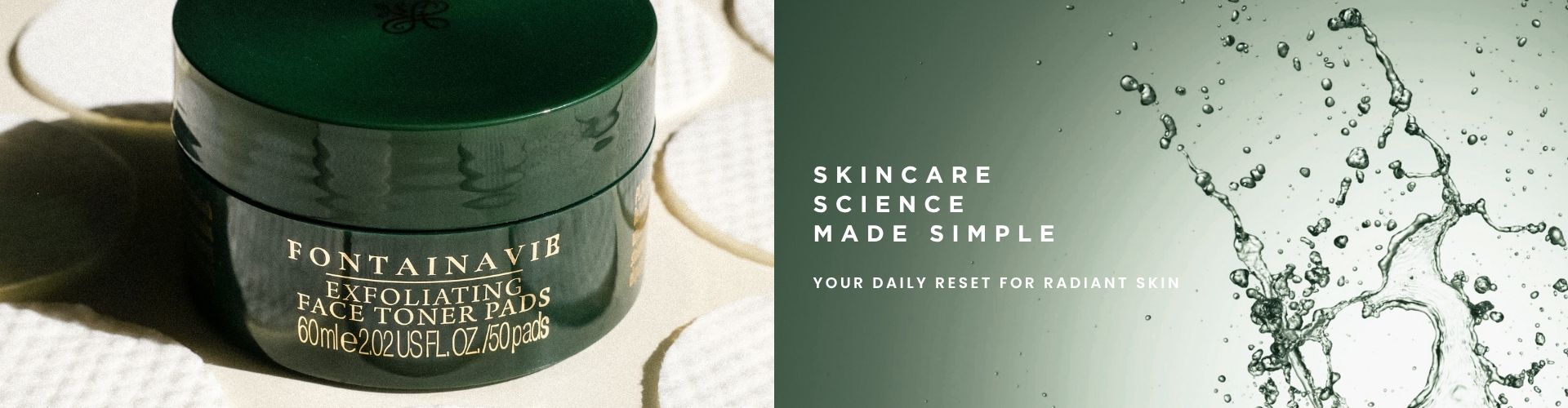 New from Fontainavie – Exfoliating Face Toner Pads